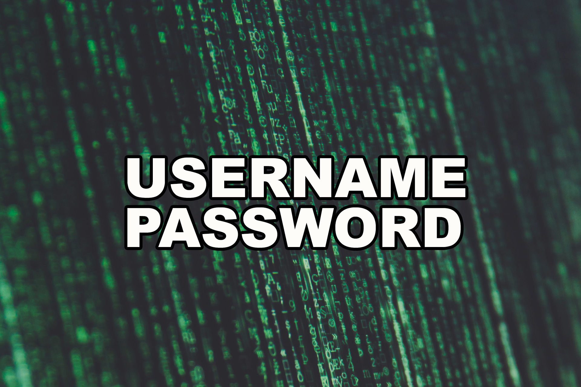 Read more about the article Username & Password
